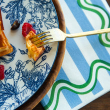 Load image into Gallery viewer, Tavola Napkins - Wave Blue & Green