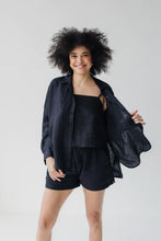 Load image into Gallery viewer, Janni & George Black Linen Shirt