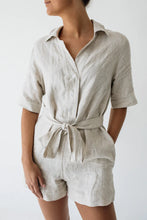Load image into Gallery viewer, Janni & George New Playsuit with Tie  - Stone