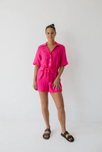 Load image into Gallery viewer, Janni &amp; George New Playsuit with Tie - Fuschia
