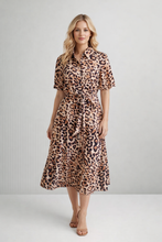 Load image into Gallery viewer, Jo Champ Raglan Shirtwaister - Leopard