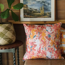 Load image into Gallery viewer, Mooch Lush Jungle Cushion Cover 60x60cm - Peach