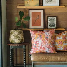 Load image into Gallery viewer, Mooch Lush Jungle Cushion Cover 60x60cm - Peach