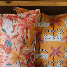 Load image into Gallery viewer, Mooch Lush Jungle Cushion Cover 60x60cm - Peach