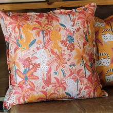 Load image into Gallery viewer, Mooch Lush Jungle Cushion Cover 60x60cm - Peach