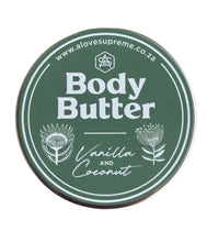 Load image into Gallery viewer, A Love Supreme Body Butter - Vanilla & Coconut (Floral Kingdom Sage on White)