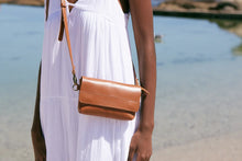 Load image into Gallery viewer, Alfi Micro Pebble Leather Crossbody Bag - Almond Tan