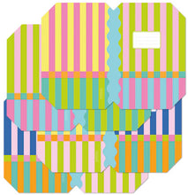 Load image into Gallery viewer, Macaroon A4 Book Covers Set of 4 - Sorbet Stripe