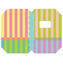 Load image into Gallery viewer, Macaroon A4 Book Covers Set of 4 - Sorbet Stripe