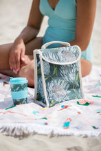 Load image into Gallery viewer, A Love Supreme Lunch Bag - Floral Kingdom White on Grey