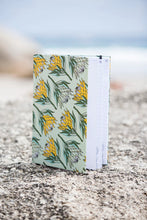 Load image into Gallery viewer, A Love Supreme A4 Lined Hardcover Book - King Protea Yellow on Mint