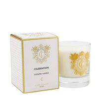 Load image into Gallery viewer, Cape Island Celebration scented candle with packaging on a white background