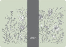Load image into Gallery viewer, Tableart Placemats Rectangle 4 pack -Graphic Fynbos Sage
