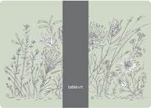 Load image into Gallery viewer, Tableart Placemats Rectangle 4 pack -Graphic Fynbos  Light Green
