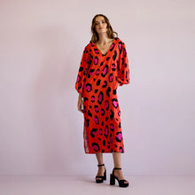 Load image into Gallery viewer, Good Melody Dress - Orange Leo