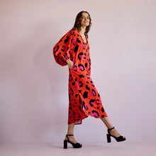 Load image into Gallery viewer, Good Melody Dress - Orange Leo