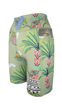 Load image into Gallery viewer, Rush High Waist Shorts - Lunch with Leopards Sage
