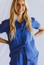 Load image into Gallery viewer, Trinity Dahlia Shirt - Royal Blue