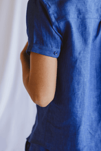 Load image into Gallery viewer, Trinity Dahlia Shirt - Royal Blue