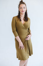 Load image into Gallery viewer, Trinity Betty Wrap Dress - Ochre