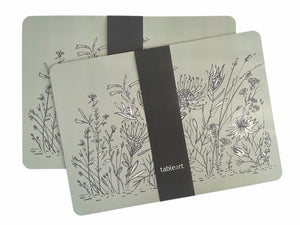 Tableart Placemats Rectangle 4 pack -Graphic Fynbos Sage