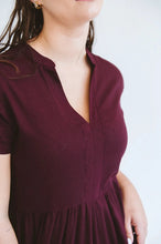 Load image into Gallery viewer, Trinity Shea Maxi Dress - Black cherry