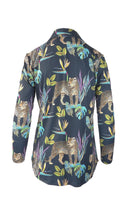 Load image into Gallery viewer, Rush Resort Luxe Shirt - Cobalt Leopard