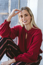 Load image into Gallery viewer, Trinity Denny Reversible Shirt - Garnet