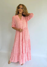 Load image into Gallery viewer, Arya Dress - Pink & Red Dot