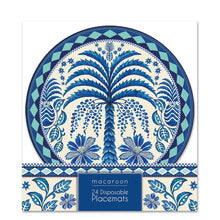 Load image into Gallery viewer, Round Disposable Placemats with Matching Coasters - Harlequin Palm