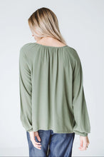 Load image into Gallery viewer, Trinity Ruffle Shirt - Khaki