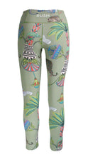 Load image into Gallery viewer, Rush F/L Tights - Lunch with Leopards Sage