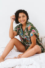 Load image into Gallery viewer, Trinity Short Pyjamas - Olive Floral