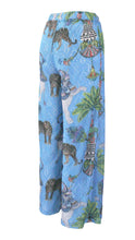 Load image into Gallery viewer, Rush Luxe Lace Pants - Lunch With Leopards Blue