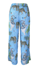 Load image into Gallery viewer, Rush Luxe Lace Pants - Lunch With Leopards Blue