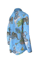 Load image into Gallery viewer, Rush Luxe Lace Shirt - Lunch With Leopards Blue