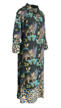Load image into Gallery viewer, Rush Luxe Shirt Dress - Cobalt Leopard