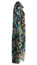 Load image into Gallery viewer, Rush Luxe Shirt Dress - Cobalt Leopard