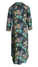 Load image into Gallery viewer, Rush Luxe Shirt Dress - Cobalt Leopard
