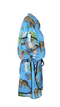 Load image into Gallery viewer, Rush Monaco Trim Jumpsuit - Lunch with Leopards Blue