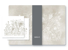 Load image into Gallery viewer, Tableart Reusable Placemats  Rectangular  4 pack -  Graphic Fynbos Oatmeal