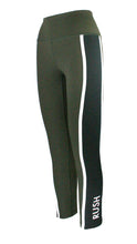 Load image into Gallery viewer, Rush F/L Pro Panel Tights - Dark Olive with Black Panel