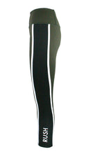 Load image into Gallery viewer, Rush F/L Pro Panel Tights - Dark Olive with Black Panel