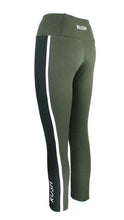 Load image into Gallery viewer, Rush F/L Pro Panel Tights - Dark Olive with Black Panel