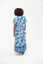 Load image into Gallery viewer, Signature Riviera Dress - Blue/White Paisley