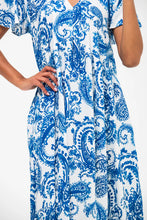 Load image into Gallery viewer, Signature Riviera Dress - Blue/White Paisley