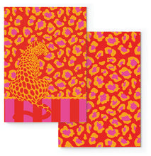 Load image into Gallery viewer, Macaroon A5 Soft Covered Journal Set of 2 - Lumo Leopard Coral