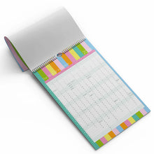 Load image into Gallery viewer, Macaroon 2026 A3 Hanging Family Planner - Sorbet Stripe