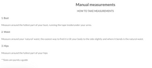 Load image into Gallery viewer, Trinity manual measurements guide