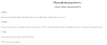 Load image into Gallery viewer, Instructions for taking manual measurements on a white background